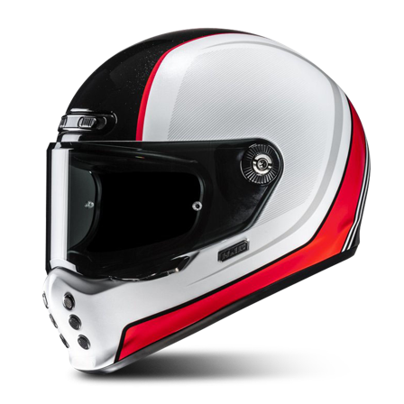 Umpikypärä HJC V10 Hodu Valkoinen/Punainen/Musta L