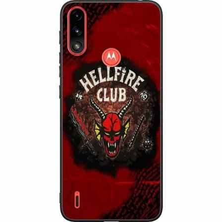 Motorola Moto E7i Power Svart Skal Hellfire Club - Stranger