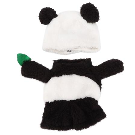 Panda Pet Halloween Dräkt Mjuk Utsökt Design Hund Juldräkt med cap för små och medelstora hundar
