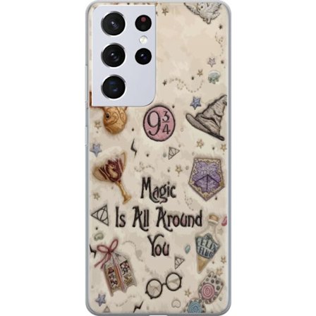 Kompatibel Mobilcover til Samsung Samsung Galaxy S21 Ultra 5G Broderet magisk illustration med symboler, citater og eventyrinspireret fantasi der skab