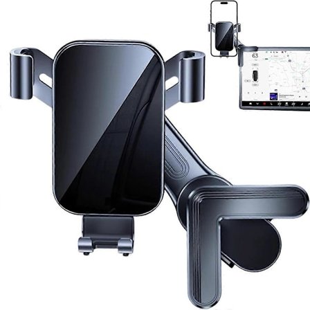 Telefonholder for bilskjerm til Tesla Model 3 Model Y, trekantet mobiltelefonfeste, mekanisk versjon [DB]