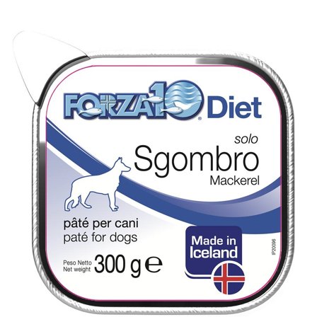 Forza10 Solo Diet Sgombro Paté Per Cani Adulti Vaschetta 300g
