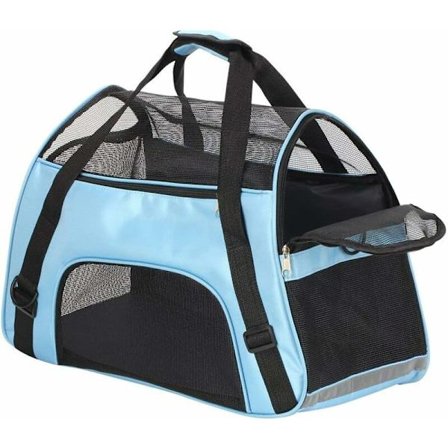 Hunde Transport Taske Kat Bil Transport Taske Dyr Transport Taske 52 x 27 x 32 Centimeter (Blå)-