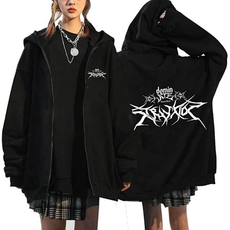 Stray Kids ATZ Sångare Hoodie Lös Hoodie
