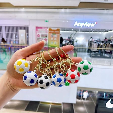 Fotballnøkkelring for verdenscupen, sjarm for suvenirveske for sportsarrangement