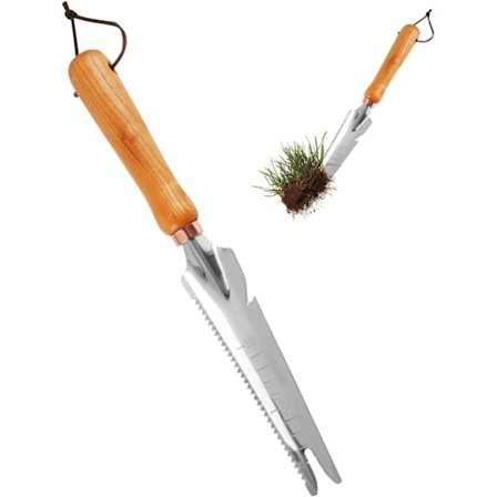 1 stk Rustfritt Stål Multifunksjonell Hage Spade - Hage Luking Verktøy - Hånd Luking Verktøy - Luking Spade for Luking