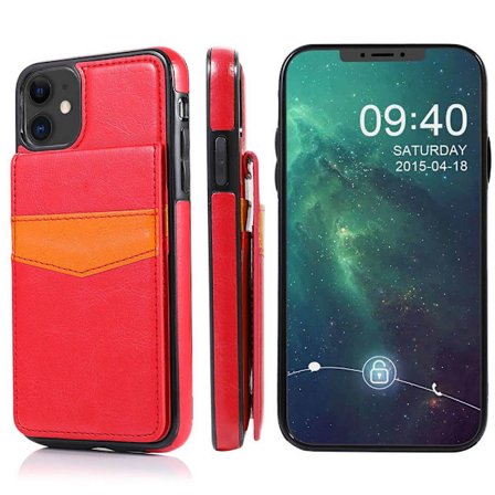 iPhone 12 Mini - LEMAN Skal med Korthållare