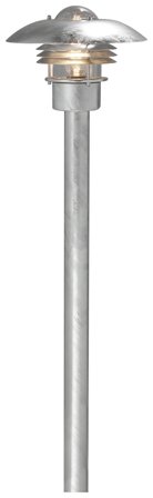 Konstsmide Modena Stolplykta 90 cm, galvaniserad, Belysning