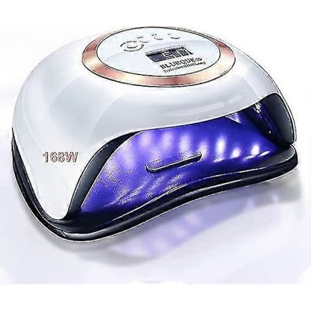 168w Uv Led Gel Nagellampa Gel Polish Torklampa 4 Timerinställningar Auto Sensor--(niubi)