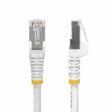 StarTech 50cm White CAT8 Ethernet Cable, Snagless, S/FTP, 25G/40G - koblingskabel - 50 cm - hvit