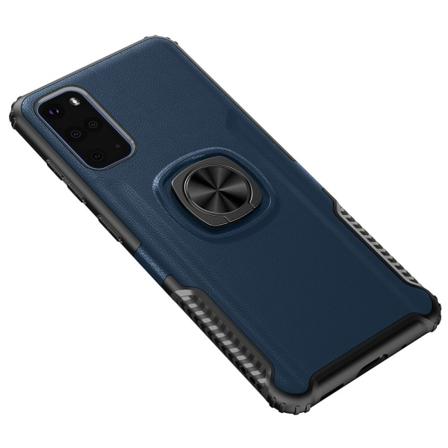 Samsung Galaxy S20 Plus - Beskyttelsescover med ringholder Blå