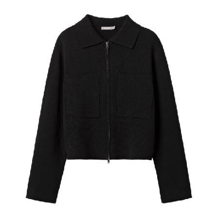 Å WOMAN Cardigan med dragkedja CROSS Tröjor Svart S