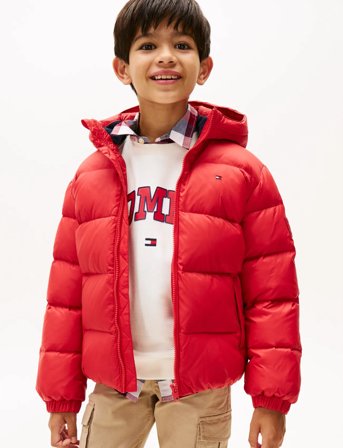 Tommy Hilfiger Essential Down Jacket - Red - 140