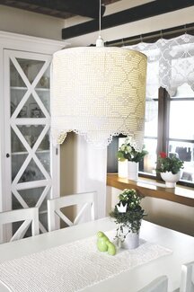 Gardinkappa, lampslöja, löpare Bröllopsmönster