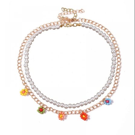 Helmikaulakoru naisille ja tytöille, boheemi monikerroksinen chai【PL】