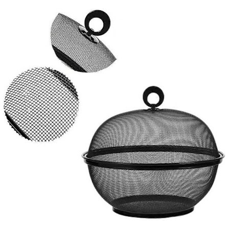 Fruktkorg med skydd mot insekter och flugor, Fruktbricka med skydd mot fruktflugor