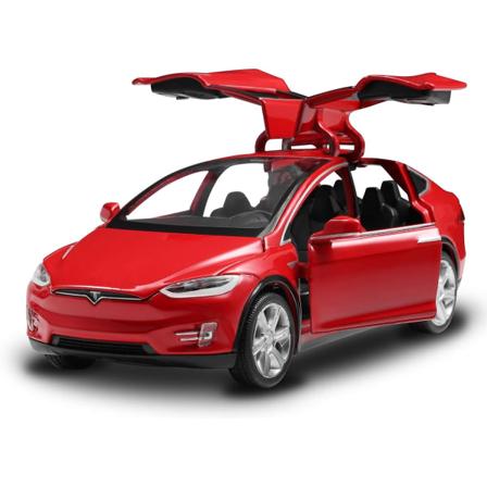 Leikkiautot Malli X 1:32 Vetoautot Valettu Automalli Leikkiautot Pojille ja Tytöille 3-12-vuotiaille Punainen