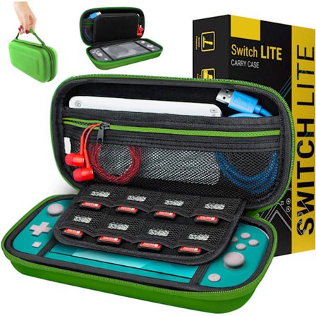Etui for Nintendo Switch Lite - Beskyttende reiseetui med oppbevaring for Switch Lite-spill og tilbehør