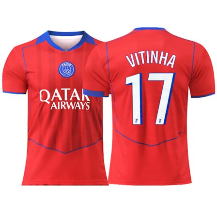 25-26 Paris Saint-Germain F.C. Udebane Tredje NO.17 VITINHA Trænings Fodbold T-shirt S-2XL