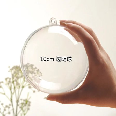 5 kpl Joulun Kirkkaita Palloja Muoviset Täyttöpallot DIY Ripustettavat Koristeet Vaahtomuovitäyte Kuplapallot Ripustimet Joulukoristeet