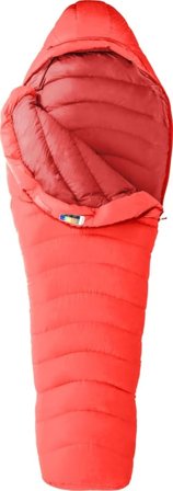 Marmot Atom Regular Unisex down sleeping bags Red Left Zip