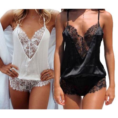 Sexig Förförisk Sensuell Teddy I 2 Färger White Xxl