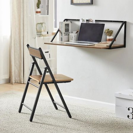 Rootz Foldestol- Sammenklappelig Køkken- Spisestuestol- Kontorstol Skrivebordsstol- Metalstel