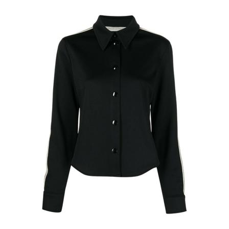 Palm Angels Palm Angels Shirts Black Pwga089F22Fab0011001 Sort, Dame Skjorter