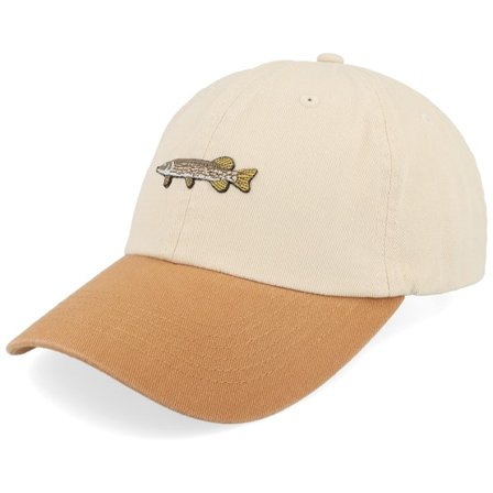 Skillfish - Beige unconstructed Cap - Tiny Pike Stone Washed Stone/Wheat Dad Cap / Unconstructed @ Hatstore