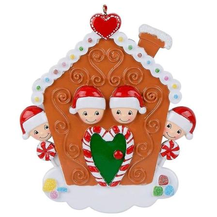 Juletre hengende ornamenter Xmas diy dekorasjon Bauble Family of 4