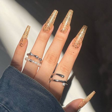 24st False Nails LongBallerina