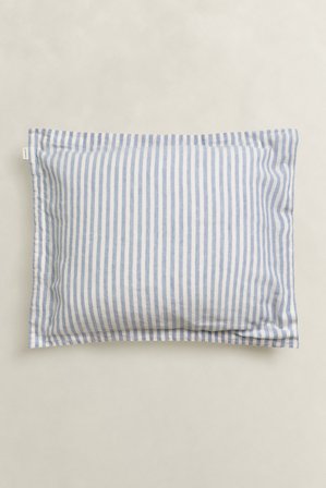 GANT Wohnaccessoires Cotton Linen Striped Kopfkissenbezug (80x80) Blau
