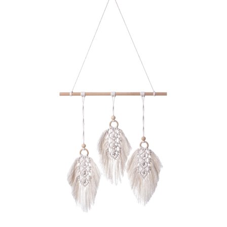 Bohemske fjær veggdekorasjon for soverom, stue