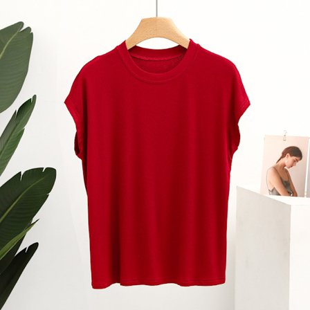 Trådad bomull t-shirt dam 2022 koreansk version dam ny s