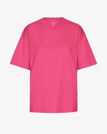 Oversized Organic T-Shirt - Bubblegum Pink - Female - S