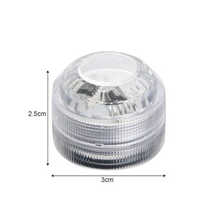 10 stk Mini Neddykbare LED-lys, Aled Lys Undervannslys Vanntette RGB Flerfargede LED-lys med 2 Fjernkontroller for Svømmebasseng