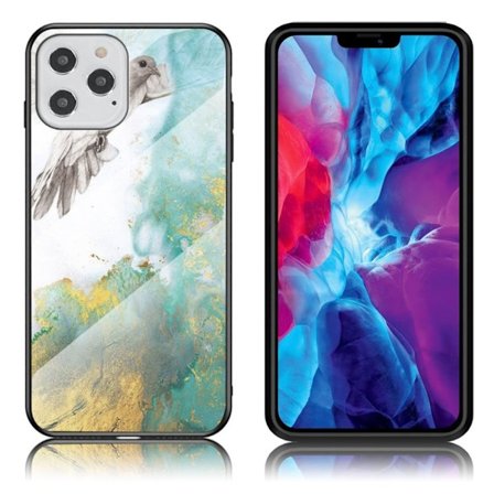 Fantasy Marmor iPhone 12 Pro / iPhone 12 skal - Flygande Duva
