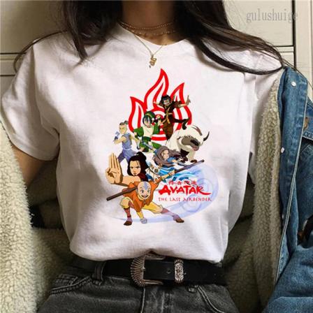 Avatar The Last Airbender Fire Nation Anime Cartoon T-shirt Unisex Summer Causel Harajuku Tshirt Ullzang T-shirt 90-tal Anime Tees 30452 XL