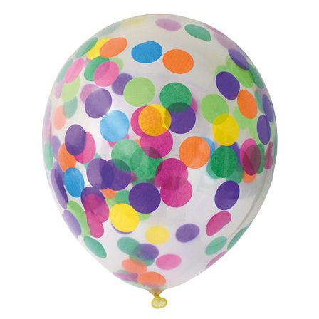 Ballonger Konfetti Mix 6-pack