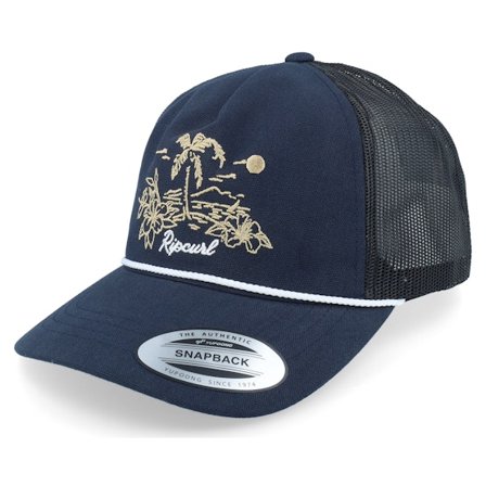 Rip Curl - Azul trucker Gorra - Aloha Hotel Washed Navy Trucker @ Hatstore