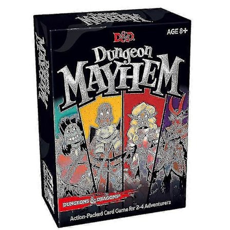 Brætspil Kort Dungeon Mayhem Dungeons Of Chaos Fuldstændig Engelsk Monster Madness Strategispil_Billige gaver Dungeon Basics