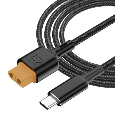 USB C - XT60 -sovitinkaapeli, nopea lataus PD 3.0 QC 2.0 -tuki jopa 140 W:n virtajohdolle RC Lipo -akulle, nelikopteridronin lataukseen, yleismallinen