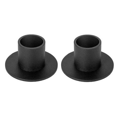 Svart ljusstake set om 4, vintage retro järnkon ljusstake för bröllop Thanksgiving jul advent matbord mantel heminredning