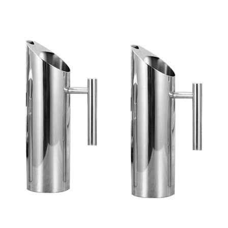 2 stk Vannkanne i Rustfritt Stål med Isbeskyttelse, Tekanne, Kanne, Jug, Kalde Drikker, Juicekanne, KTV