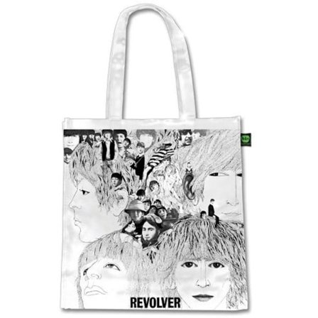 The Beatles Revolver Tote Bag Storlek One White/Black