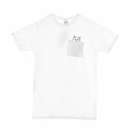 Ripndip, t-shirt lord nermal pocket tee Wit, Heren, Maat:L
