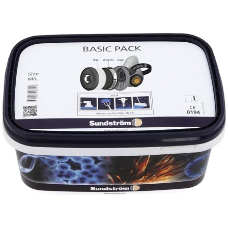SUNDSTRÖM Halvmask Basic Pack SR 900 M - Lyreco - Skyddsutrustning - Andningsskydd - Halvmask