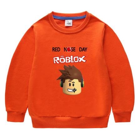 Barntröja Roblox-bottom skjorta-orange 150cm