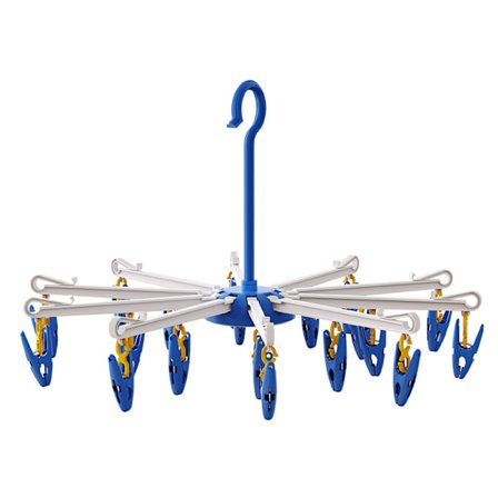 Lingerie Håndkle Paraply Klær Stativ 20 Klips Foldbar Inntrekkbar Bukse Stativ For Barn Sokker Plast Klær Stativ