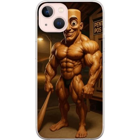 Kompatibelt Mobilskal till Apple Apple iPhone 13 Italiensk Brainrot träfigur